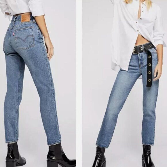 Levi's Wedgie Straight Jeans Button Fly 28 - Picture 1 of 13